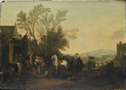 Halte de chasse (Philips Wouwerman) - Muzeo.com