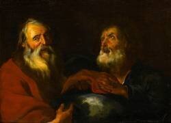 Héraclite et Démocrite (anonyme) - Muzeo.com