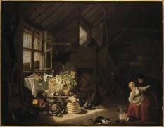 Intérieur de ferme (Hendrick Maartensz Sorgh) - Muzeo.com