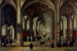 Intérieur d'église flamande (Hendrick van Steenwyck le...) - Muzeo.com