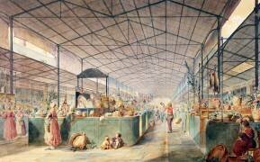 Intérieur des Halles (Max Berthelin) - Muzeo.com