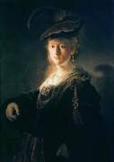 Jeune femme déguisée (Rembrandt) - Muzeo.com