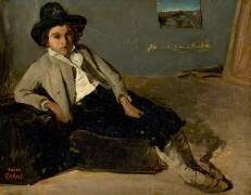 Jeune italien (Jean-Baptiste Camille Corot) - Muzeo.com