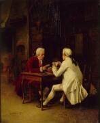 Joueurs de cartes (Benjamin Eugène Fichel) - Muzeo.com