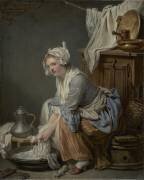 La blanchisseuse (Jean-Baptiste Greuze) - Muzeo.com