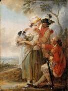 La Coquette (Louis-Joseph Watteau de Lille) - Muzeo.com