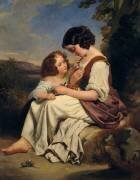 La Fleur préférée (Hermann Winterhalter) - Muzeo.com