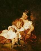 La grande sœur (Octave Tassaert) - Muzeo.com