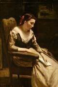 La lettre (Jean-Baptiste Camille Corot) - Muzeo.com