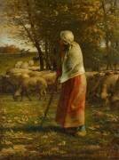 La petite bergère (Jean-François Millet) - Muzeo.com