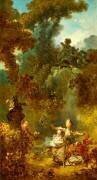 La Poursuite (Jean-Honoré Fragonard) - Muzeo.com