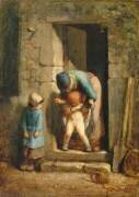 La Précaution maternelle (Jean-François Millet) - Muzeo.com