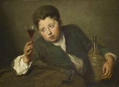 Le Jeune dégustateur (Philippe Mercier) - Muzeo.com