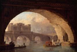 Le pont triomphal (Hubert Robert) - Muzeo.com