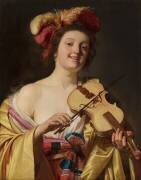Le violoniste (Gerrit van Honthorst) - Muzeo.com