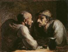 Les deux buveurs (Honoré Daumier) - Muzeo.com