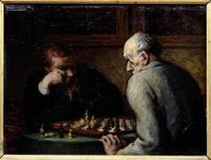 Les joueurs d'échecs (Honoré Daumier) - Muzeo.com
