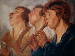 Les trois musiciens (Jacob Jordaens) - Muzeo.com