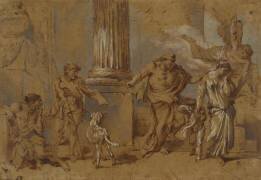 L'expulsion de Hagar (Giovanni Benedetto Castiglione) - Muzeo.com