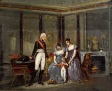 L'impératrice Joséphine présentant sa fille (Hector Viger) - Muzeo.com