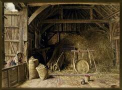 L'intérieur d'une grange (William Henry Hunt) - Muzeo.com
