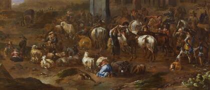 Marché aux bestiaux (détail) (Jan Frans Soolmaker) - Muzeo.com