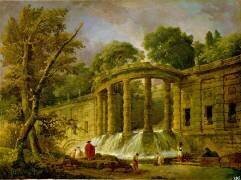 Pavillon avec cascade (Hubert Robert) - Muzeo.com