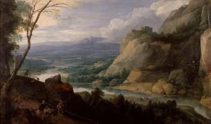 Paysage aux piqueux (Jacques Fouquières) - Muzeo.com