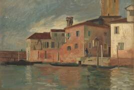 Paysage d'Italie (Auguste Alexandre Hirsch) - Muzeo.com