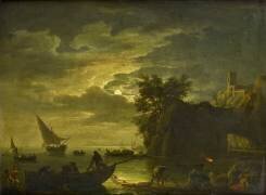 Paysage nocturne (Joseph Vernet) - Muzeo.com