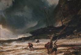 Pécheurs de goémons (Eugène Isabey) - Muzeo.com