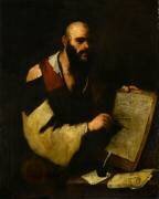 Philosophe traçant des figures géométriques avec un compas (Luca Giordano) - Muzeo.com