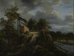 Pont avec écluse (Jacob Isaakszoon van Ruisdael) - Muzeo.com