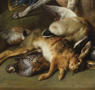 Portrait de l'artiste en chasseur (détail) (Alexandre-François Desportes) - Muzeo.com