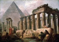 Pyramides et temple (Hubert Robert) - Muzeo.com
