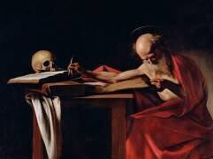 Saint-Jérôme écrivant (Le Caravage) - Muzeo.com