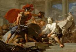 Les noces de Persée et Andromède troublées par Phinée (Hugues Taraval) - Muzeo.com