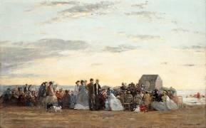 Scène de plage (Eugène Boudin) - Muzeo.com