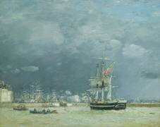 Soirée, Le Havre (Eugène Boudin) - Muzeo.com