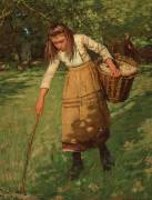 Le ramasseur de laine (Henry Herbert la Thangue) - Muzeo.com