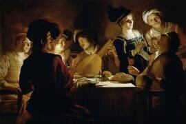 Un Dîner (Gerrit van Honthorst) - Muzeo.com