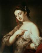 Une Dame (L'Hiver) (Rosalba Carriera) - Muzeo.com