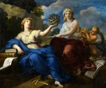 Uranie et Melpomène (Louis Boullogne le Jeune) - Muzeo.com