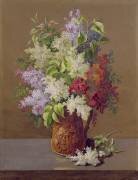 Vase de lilas (Pierre Joseph Redouté) - Muzeo.com