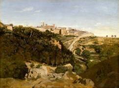 Volterra, le Municipe (Jean-Baptiste Camille Corot) - Muzeo.com