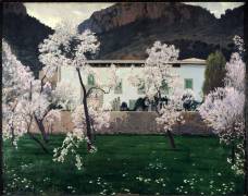 Amandiers en fleurs (Santiago Rusiñol) - Muzeo.com