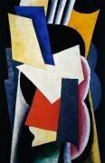Architectonique peinte (nature morte : instruments) (Lioubov Popova) - Muzeo.com