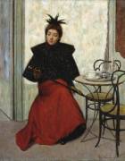 Au café (Federico Zandomeneghi) - Muzeo.com