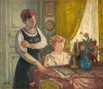 Au piano (Georges D'Espagnat) - Muzeo.com