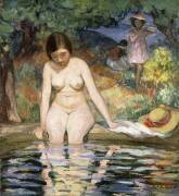 Baigneuse (Henri Lebasque) - Muzeo.com